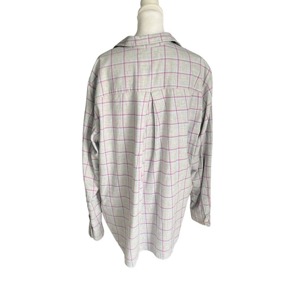 Grayson x Anthropologie - The Hero Flannel Buttondown Lightweight Shirt Sz 5/XL - Picture 7 of 11